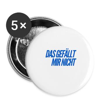 das ist nichts für mich - Buttons groß 56 mm (5er Pack) - Weiß - Vorne