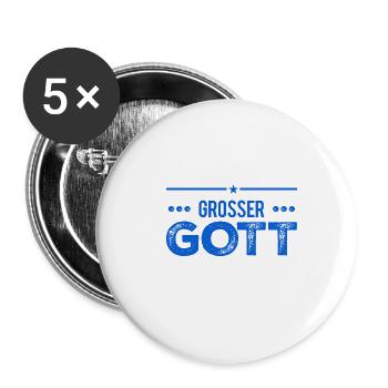 das hätte ich nicht gedacht - Buttons groß 56 mm (5er Pack) - Weiß - Vorne