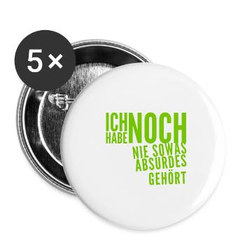 das ist nicht zu glauben - Buttons groß 56 mm (5er Pack) - Weiß - Vorne