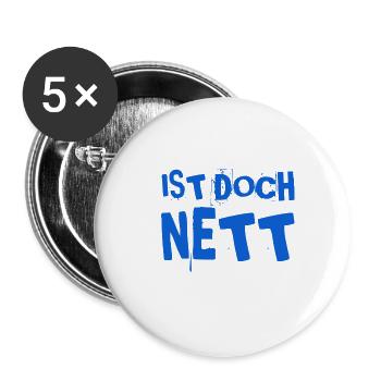 ich finde es gut - Buttons groß 56 mm (5er Pack) - Weiß - Vorne
