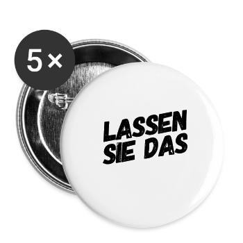 stop - Buttons groß 56 mm (5er Pack) - Weiß - Vorne