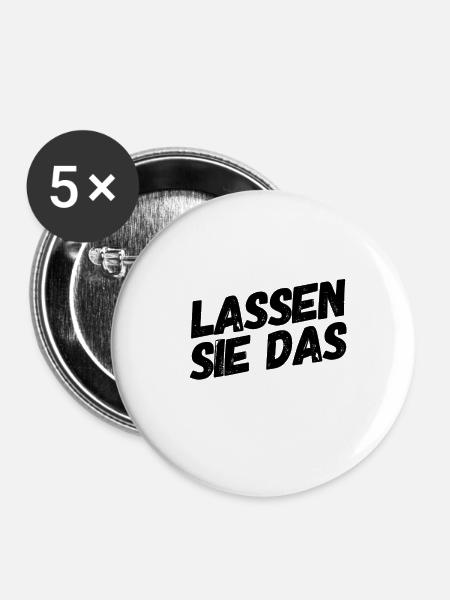 stop - Buttons groß 56 mm (5er Pack) - Weiß