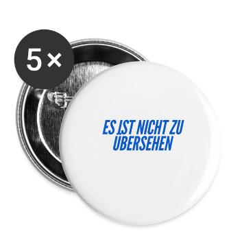 es ist offenkundig - Buttons groß 56 mm (5er Pack) - Weiß - Vorne