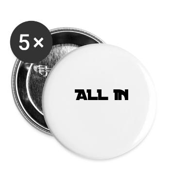 wenn man alles auf eine Karte setzt - Buttons groß 56 mm (5er Pack) - Weiß - Vorne