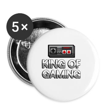 KING OF GAMING + NES Controller - Gaming - Buttons large 2.2''/56 mm (5-pack) - white - Front