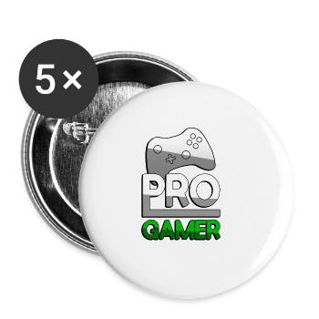 PRO GAMER (Grün) + Controller - Gaming - Buttons groß 56 mm (5er Pack) - Weiß - Vorne