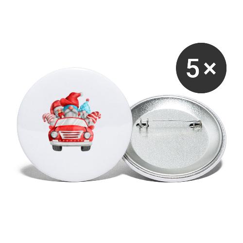 xmas - Buttons groß 56 mm (5er Pack)