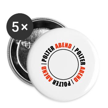 Bachelor party bachelor party - Buttons large 2.2''/56 mm (5-pack) - white - Front