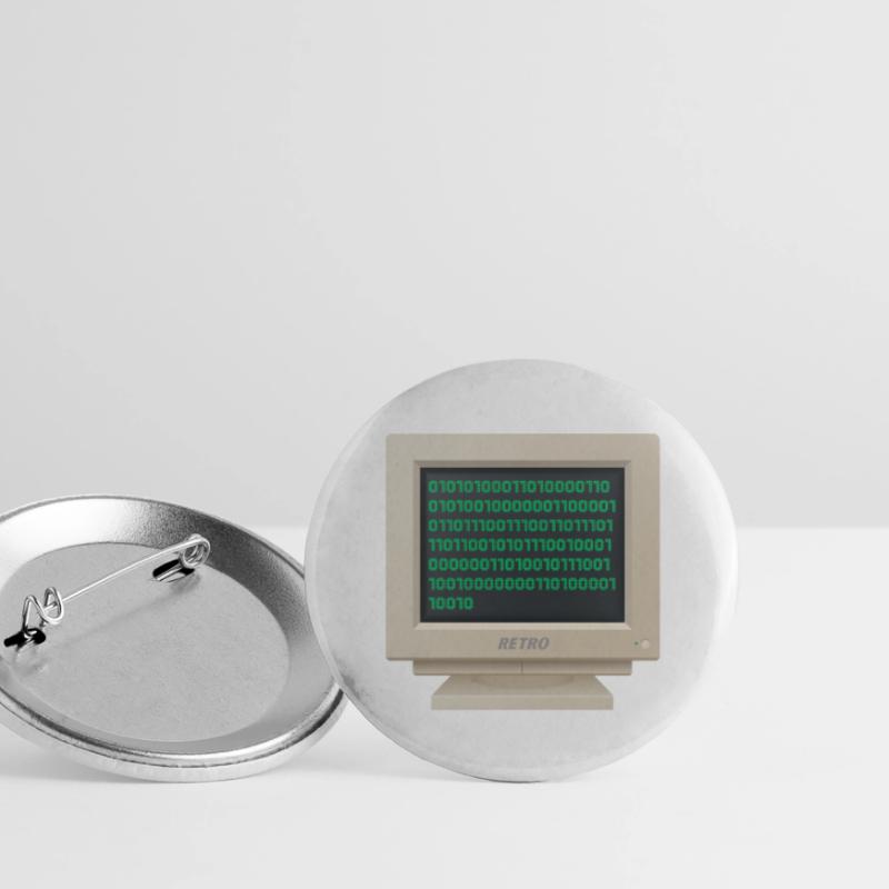 CRT - Binary Code Buttons large 2.2''/56 mm (5-pack)