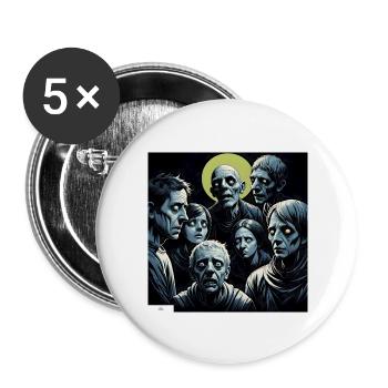 Amis les plus sombres - Lot de 5 grands badges (56 mm) - blanc - Devant