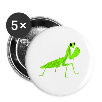 Worshiper Mantis Religiosa Instekt - Buttons large 2.2''/56 mm (5-pack) - white - Front