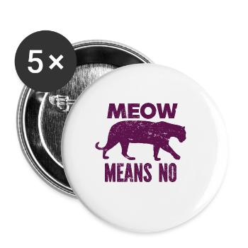 Tigre - Afrique - Nature sauvage - Conservation de la nature - Lot de 5 grands badges (56 mm) - blanc - Devant