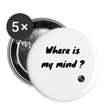 Where is my mind ? Pixies - Rock! - Buttons large 2.2''/56 mm (5-pack) - white - Front