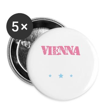 Vienna 2023 Wien - Buttons large 2.2''/56 mm (5-pack) - white - Front