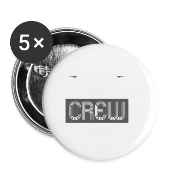 Camping Crew - Buttons groß 56 mm (5er Pack) - Weiß - Vorne