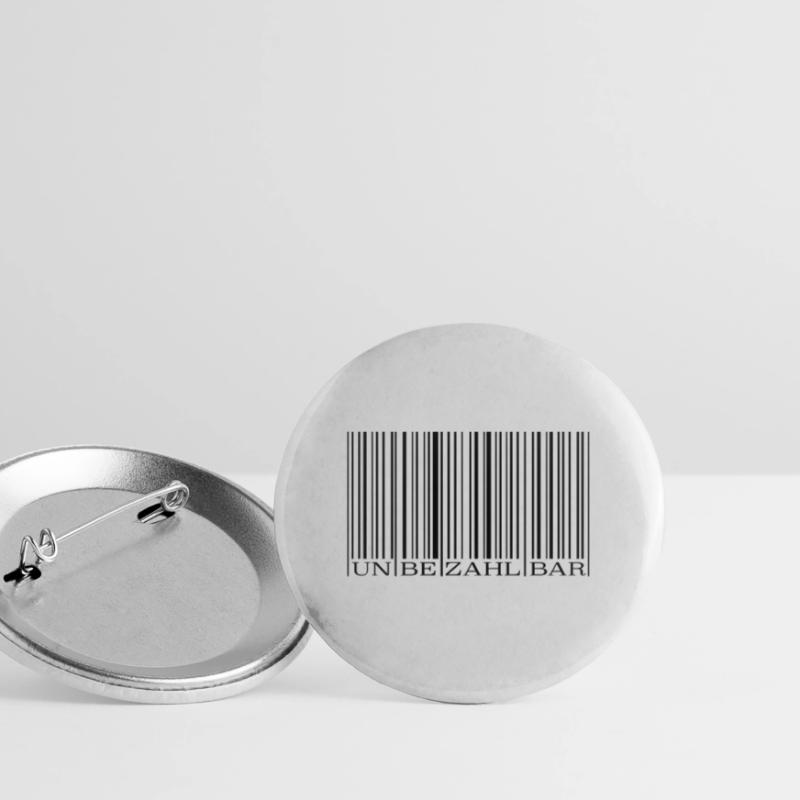 Strichcode Barcode Buttons groß 56 mm (5er Pack)