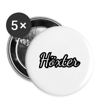 Höxter - Textdesign mit Stadtnamen - Buttons groß 56 mm (5er Pack) - Weiß - Vorne