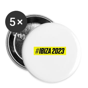 Ibiza 2023 - Buttons large 2.2''/56 mm (5-pack) - white - Front