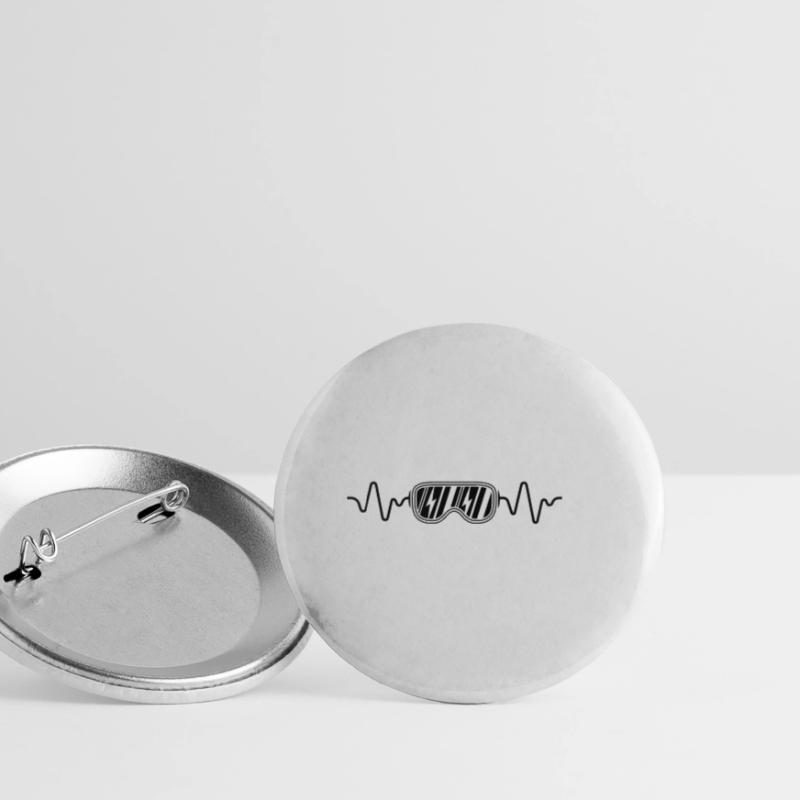 fréquence de ski Lot de 5 grands badges (56 mm)