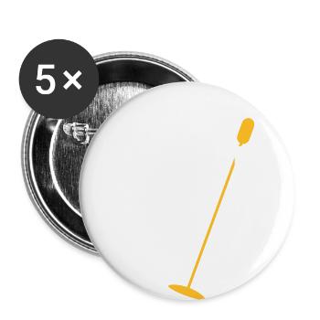 Pop star - Lot de 5 grands badges (56 mm) - blanc - Devant