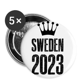 Sweden 2023 Krona - Buttons large 2.2''/56 mm (5-pack) - white - Front