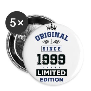 1999 Anniversaire en édition limitée - Lot de 5 grands badges (56 mm) - blanc - Devant