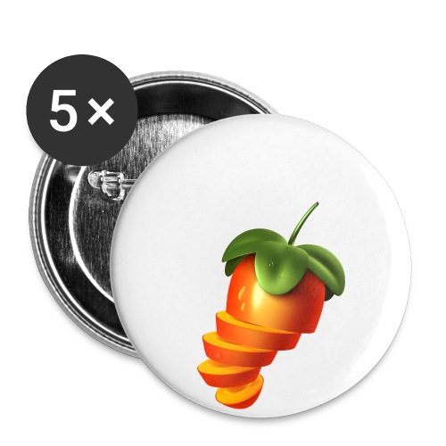 Sliced Sweaty Fruit - Buttons large 2.2''/56 mm (5-pack)