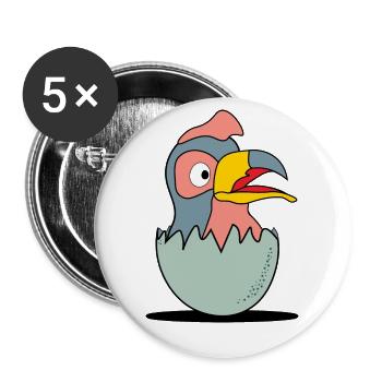 TUCANATA Baby 005 - Buttons groß 56 mm (5er Pack) - Weiß - Vorne