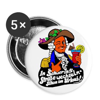 Schwerin holiday feelings – relaxation everywhere! - Buttons large 2.2''/56 mm (5-pack) - white - Front