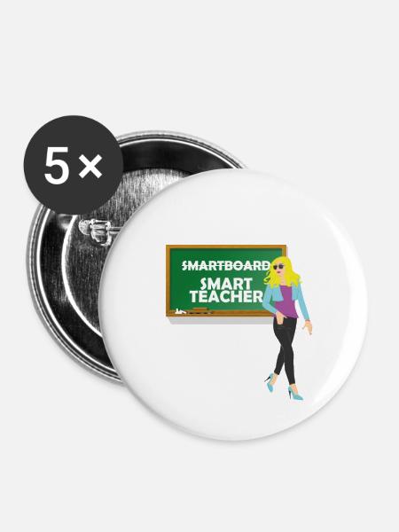 Smart Teacher - Buttons large 2.2''/56 mm (5-pack) - white
