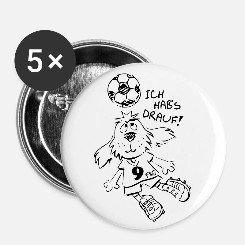 I've got what it takes! - Buttons large 2.2''/56 mm (5-pack) - white