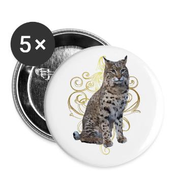 Lynx - Buttons large 2.2''/56 mm (5-pack) - white - Front