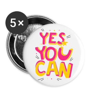 Yes you can - Buttons large 2.2''/56 mm (5-pack) - white - Front