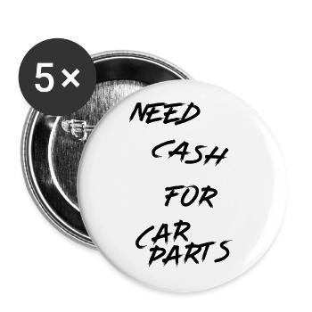 car_parts - Buttons large 2.2''/56 mm (5-pack) - white - Front