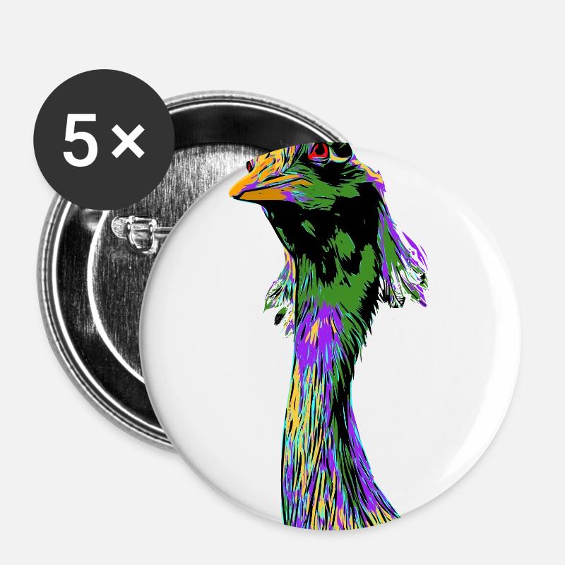 Crane - Buttons large 2.2''/56 mm (5-pack) - white