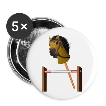 Hobby Horsing Hobby Horse Hurdles - Buttons large 2.2''/56 mm (5-pack) - white - Front