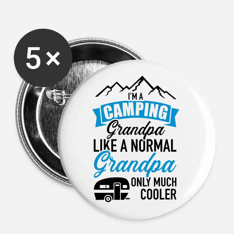 Caravan - Buttons large 2.2''/56 mm (5-pack) - white