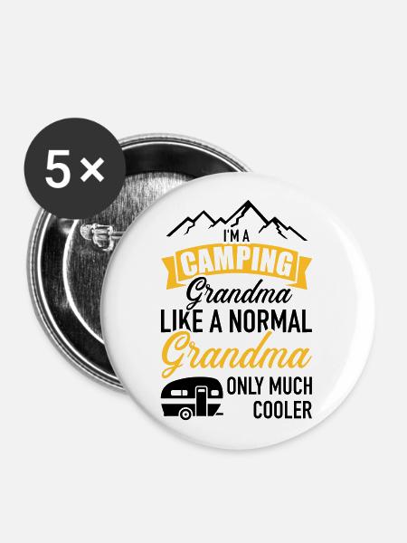 Caravan - Buttons large 2.2''/56 mm (5-pack) - white