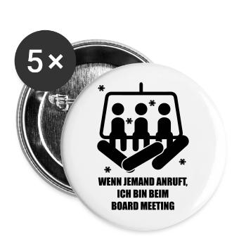 snowboard - Buttons large 2.2''/56 mm (5-pack) - white - Front