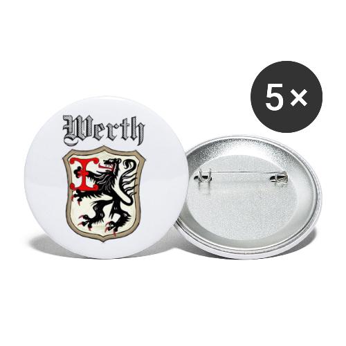 Werth Zeichnung - Buttons groß 56 mm (5er Pack)