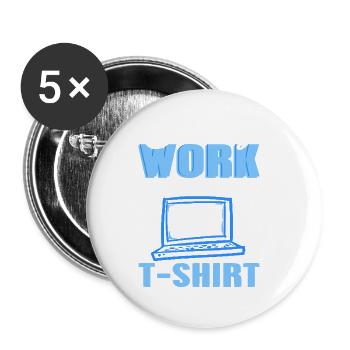 This Is My Work From Home T-Shirt Funny Nerd - Buttons large 2.2''/56 mm (5-pack) - white - Front