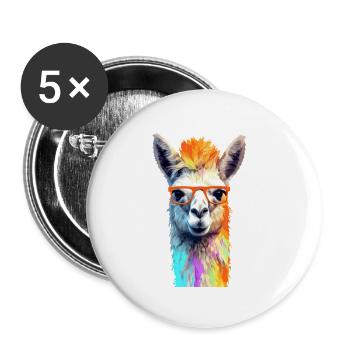 Lama - Buttons large 2.2''/56 mm (5-pack) - white - Front