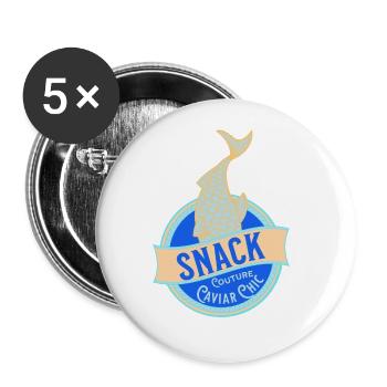 Potato Lover Funny French Fries Spud Potatoes Chip - Buttons large 2.2''/56 mm (5-pack) - white - Front