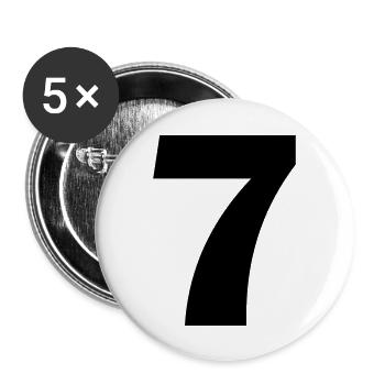 7 - Buttons groß 56 mm (5er Pack) - Weiß - Vorne