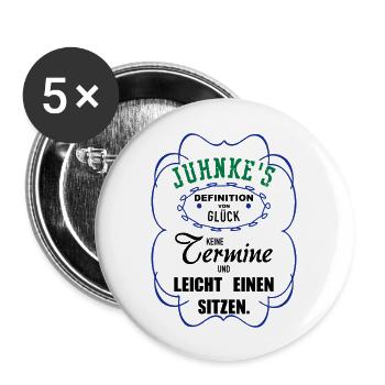 Leicht einen sitzen - Buttons groß 56 mm (5er Pack) - Weiß - Vorne