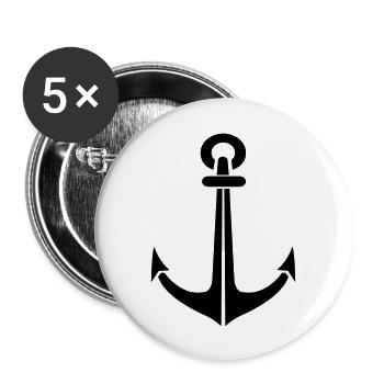 Anchor 1 - Buttons large 2.2''/56 mm (5-pack) - white - Front