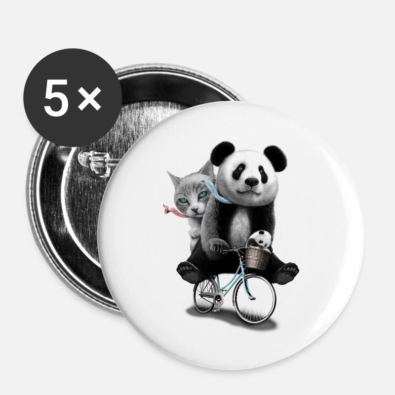 BEST FRIENDS 2017 - Buttons large 2.2''/56 mm (5-pack) - white