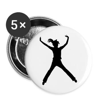 springendefrauf1 - Buttons large 2.2''/56 mm (5-pack) - white - Front