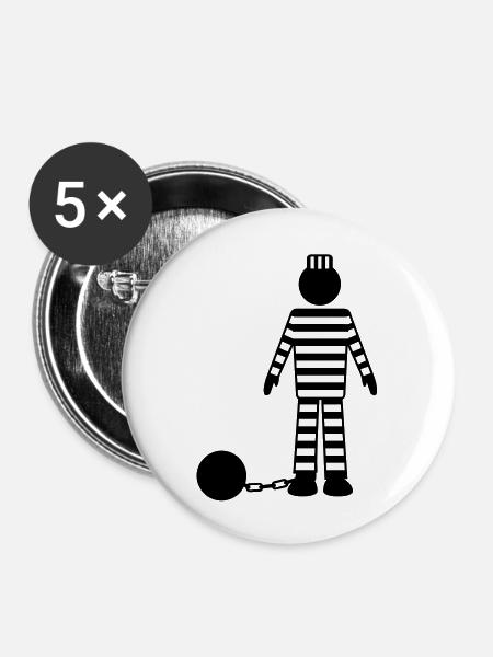 captured - Buttons groß 56 mm (5er Pack) - Weiß