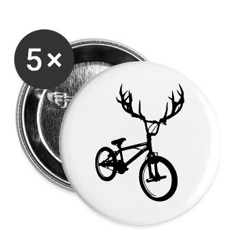 Wilde bmx - Buttons groß 56 mm (5er Pack) - Weiß - Vorne